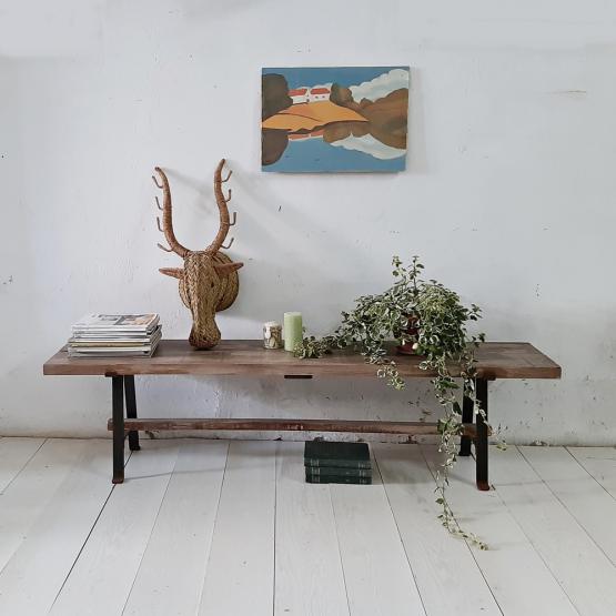 Banco de madera y forja artesanal a medida | Bohemian and chic